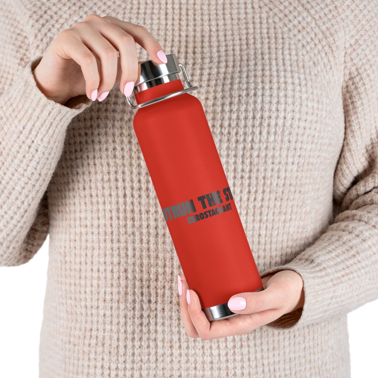 Outrun the Static — Copper Vacuum Insulated Bottle, 22oz