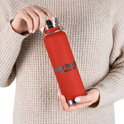 Outrun the Static — Copper Vacuum Insulated Bottle, 22oz