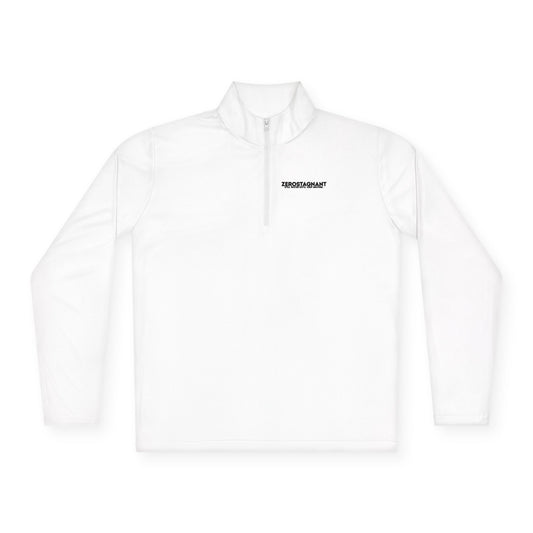Quarter-Zip Pullover — "Zerostagnant: Still Water Rots. Keep Moving."