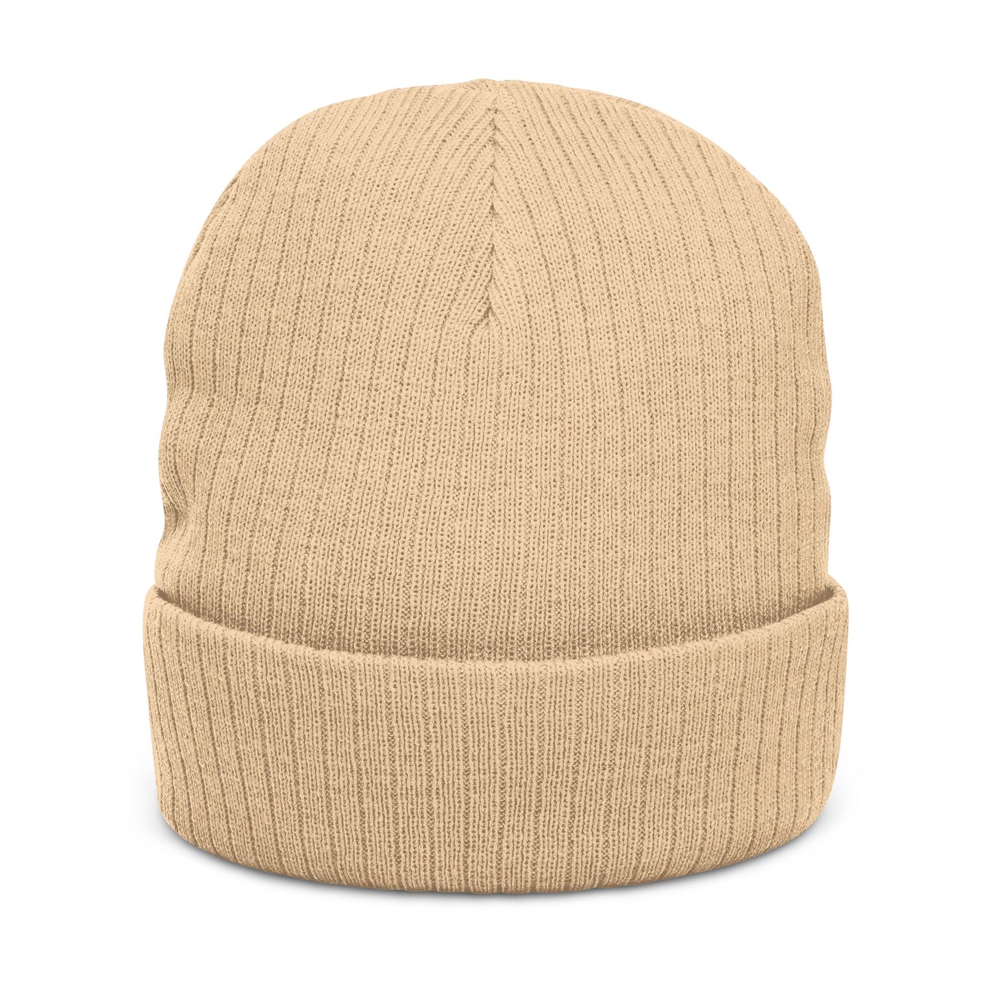 Ribbed Knit Beanie — Embroidered “ZEROSTAGNANT: Still Water Rots. Keep Moving.”