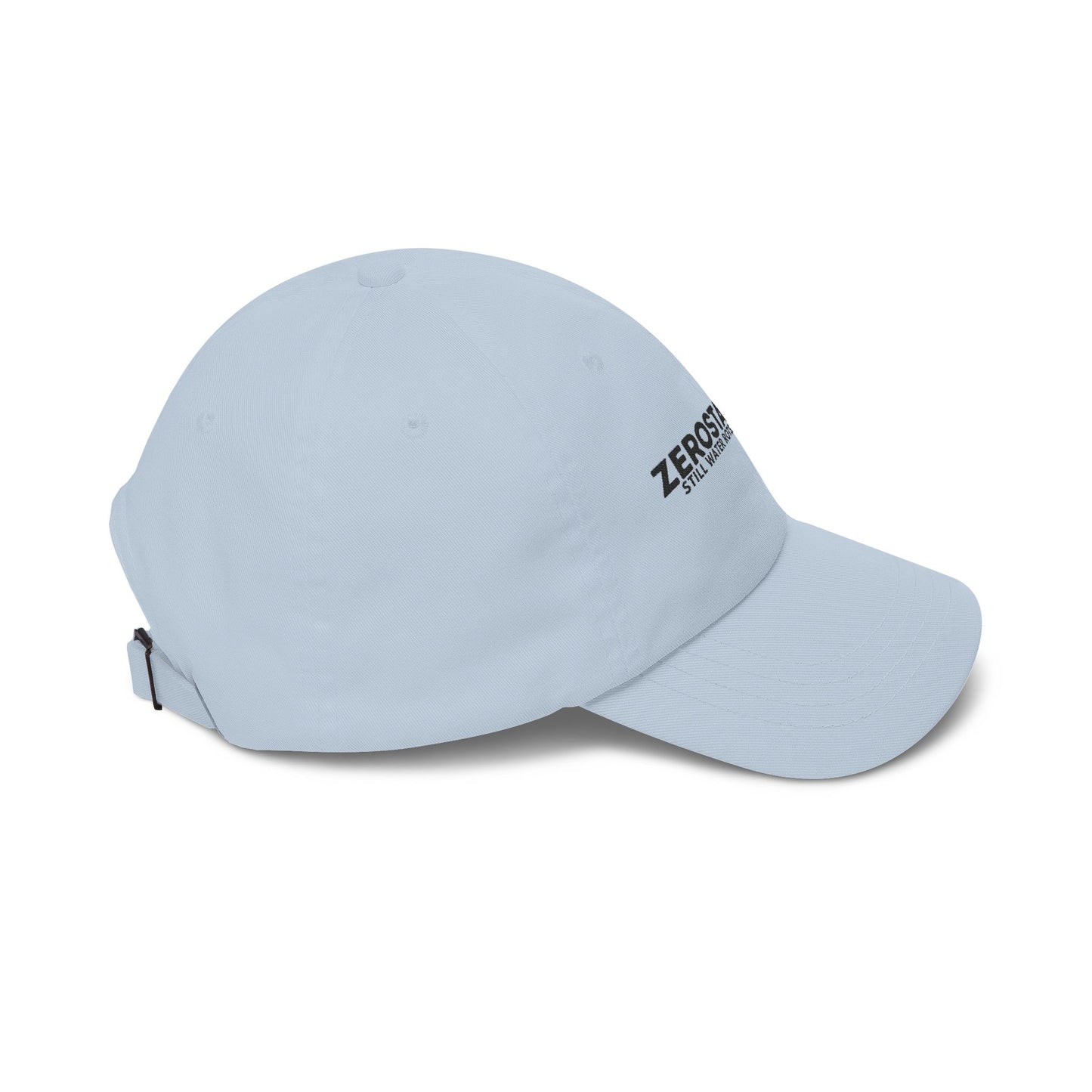Dad Cap — Embroidered "Zerostagnant: Still Water Roots. Keep Moving."