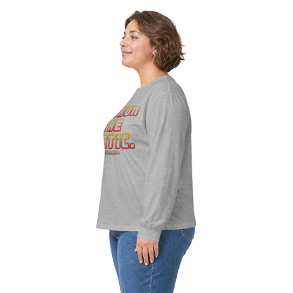 Outrun The Static Non-Stop  — Long Sleeve Retro Vaporwave Graphic Shirt