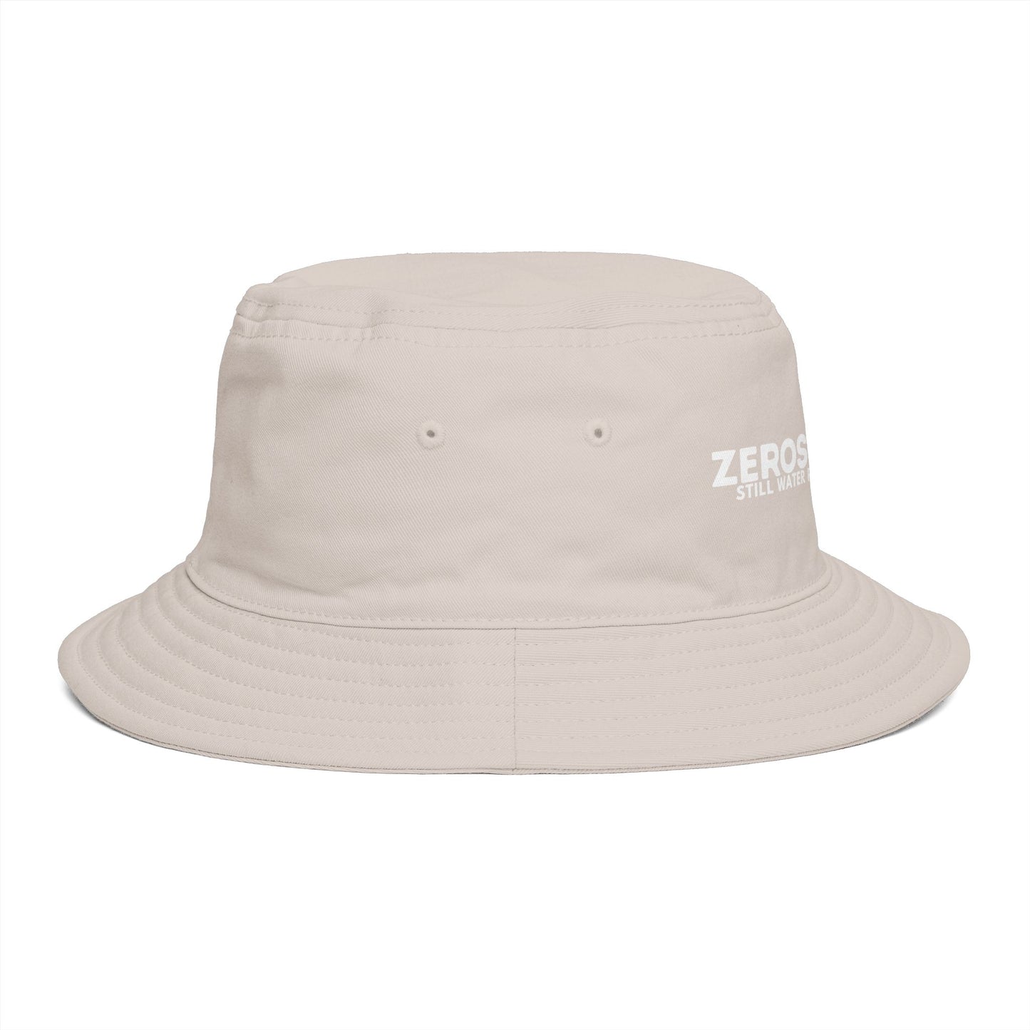 Bucket Hat — "ZEROSTAGNANT: Still Water Rots. Keep Moving."