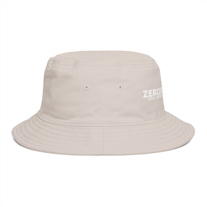 Bucket Hat — "ZEROSTAGNANT: Still Water Rots. Keep Moving."