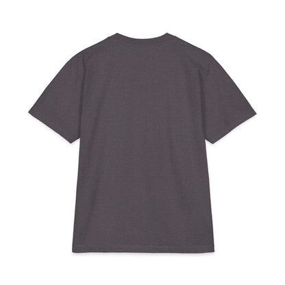 Outrun The Static T-Shirt — Unisex Max Heavyweight Short Sleeve — Retro Gradient Graphic, Non-Stop