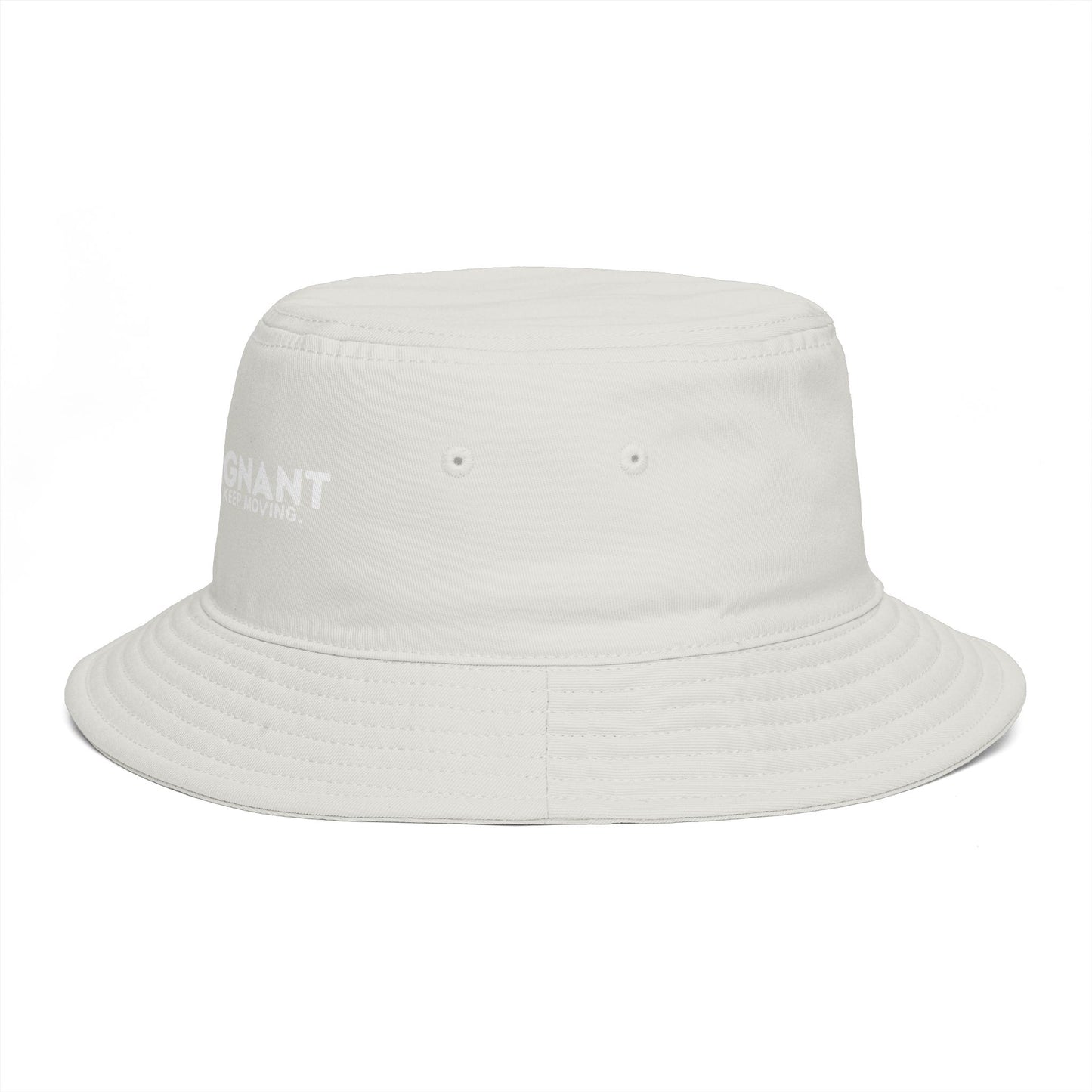 Bucket Hat — "ZEROSTAGNANT: Still Water Rots. Keep Moving."