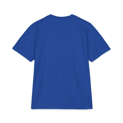 Outrun The Static T-Shirt — Unisex Max Heavyweight Short Sleeve — Retro Gradient Graphic, Non-Stop