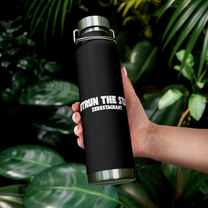 Outrun the Static — Copper Vacuum Thermos Water Bottle, 22 Oz