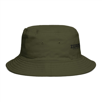 Bucket Hat — "Zerostagnant: Still Water Roots. Keep Moving."