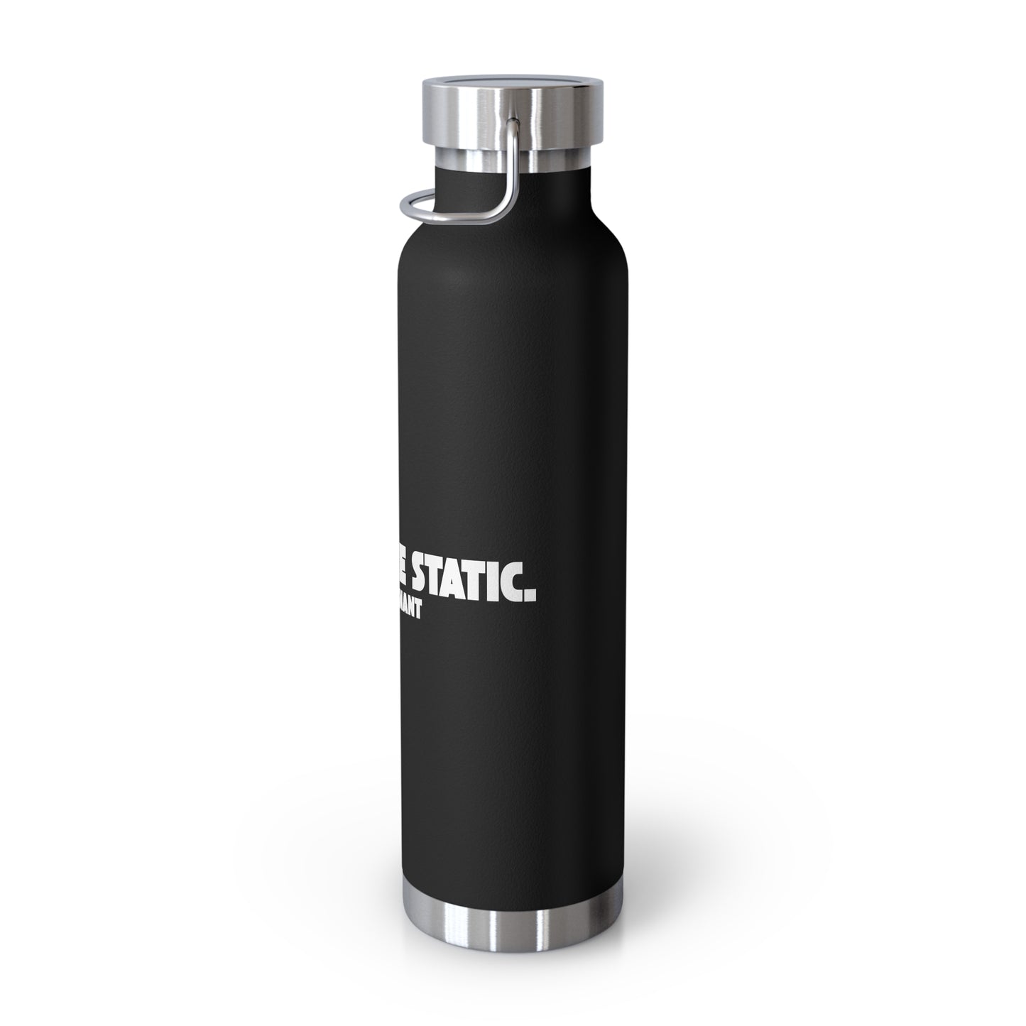Outrun the Static — Copper Vacuum Thermos Water Bottle, 22 Oz