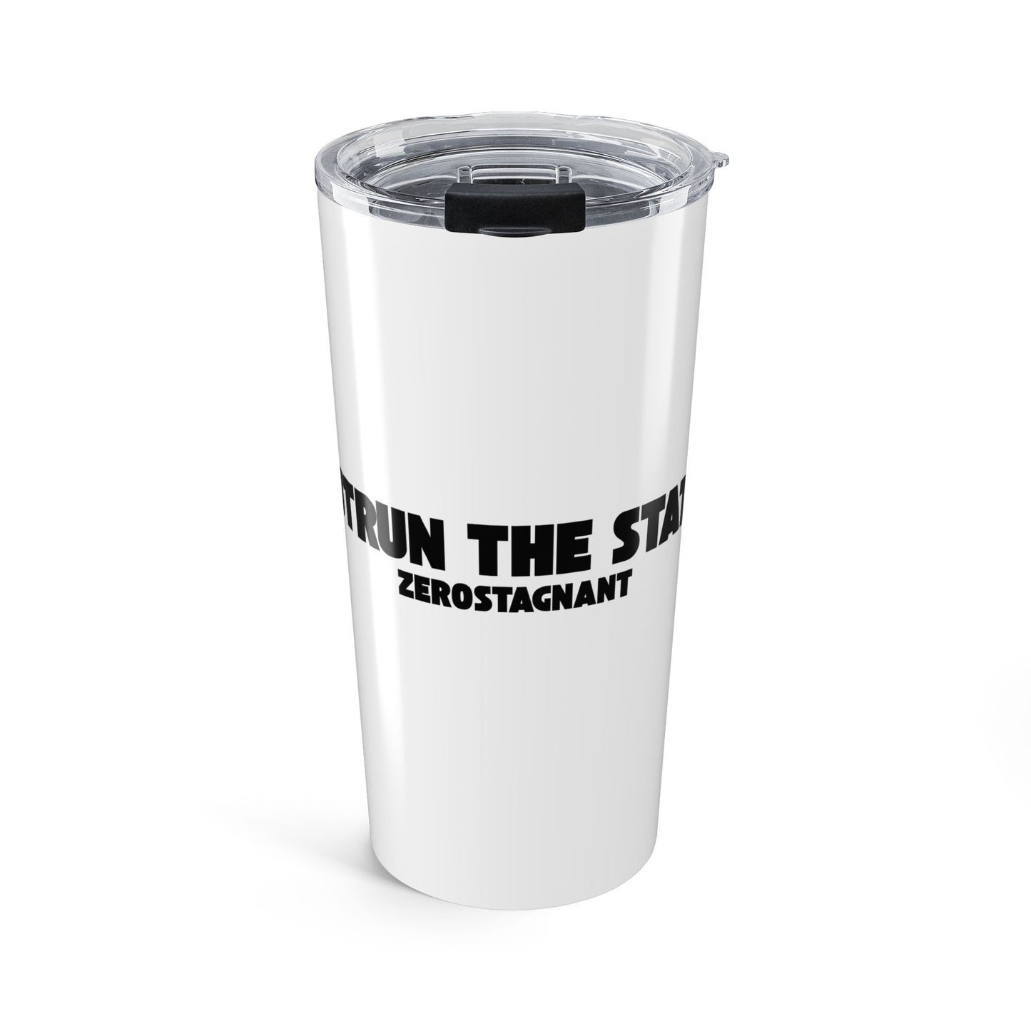Outrun the Static — Tumbler, Motivational Travel Mug, 20oz