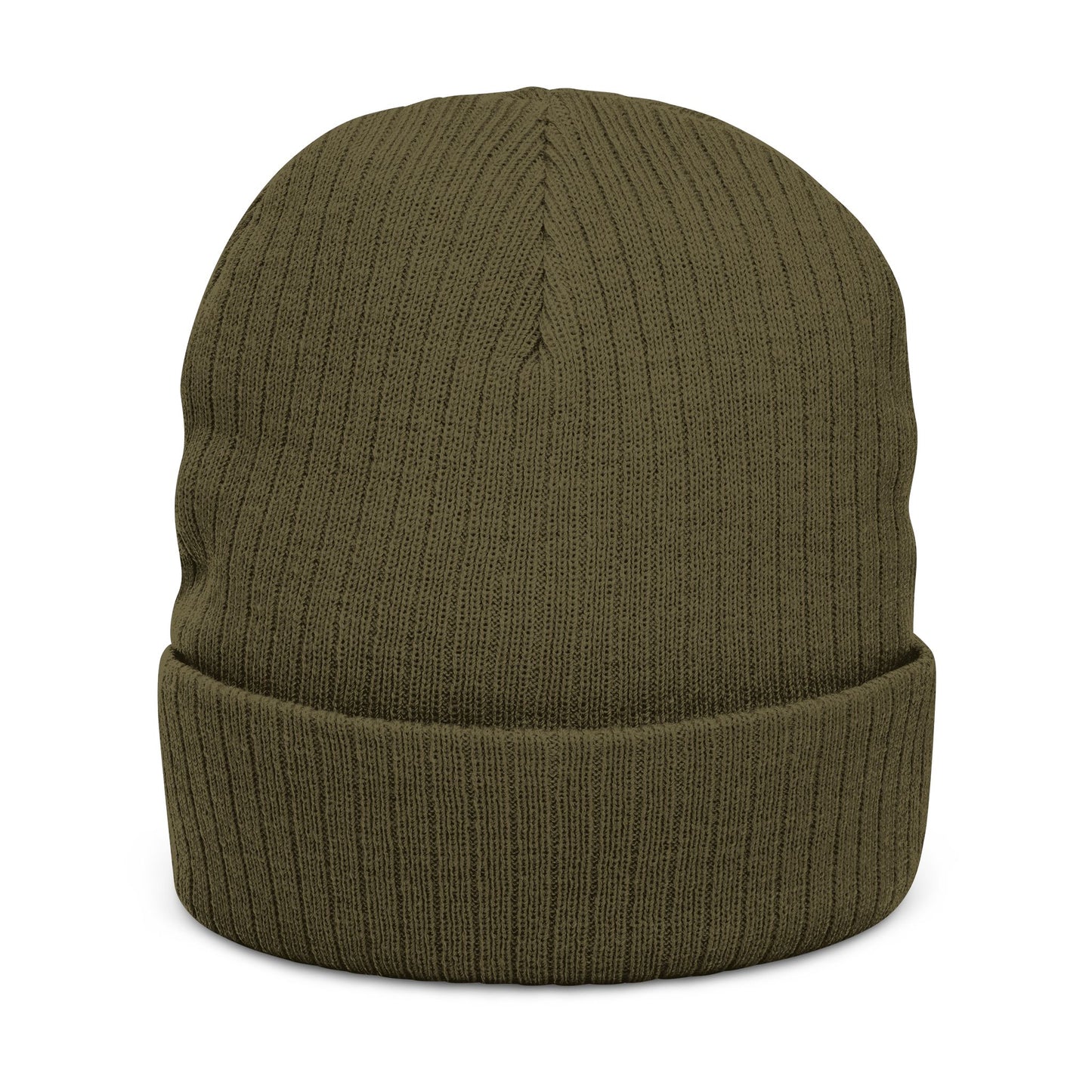 Ribbed Knit Beanie — Embroidered “ZEROSTAGNANT: Still Water Rots. Keep Moving.”