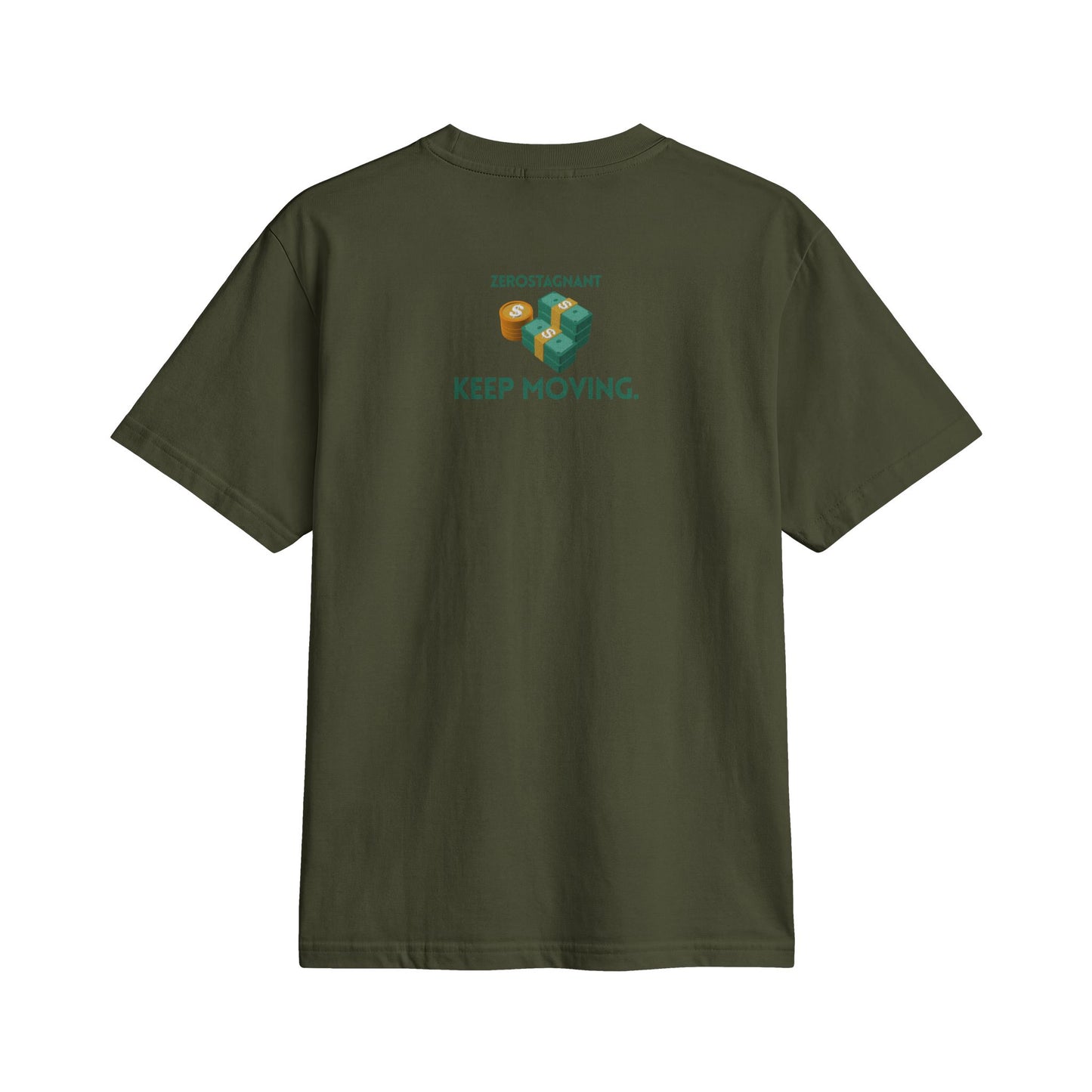 Fun Social Media 3D Money Stack T-Shirt — Keep Moving.