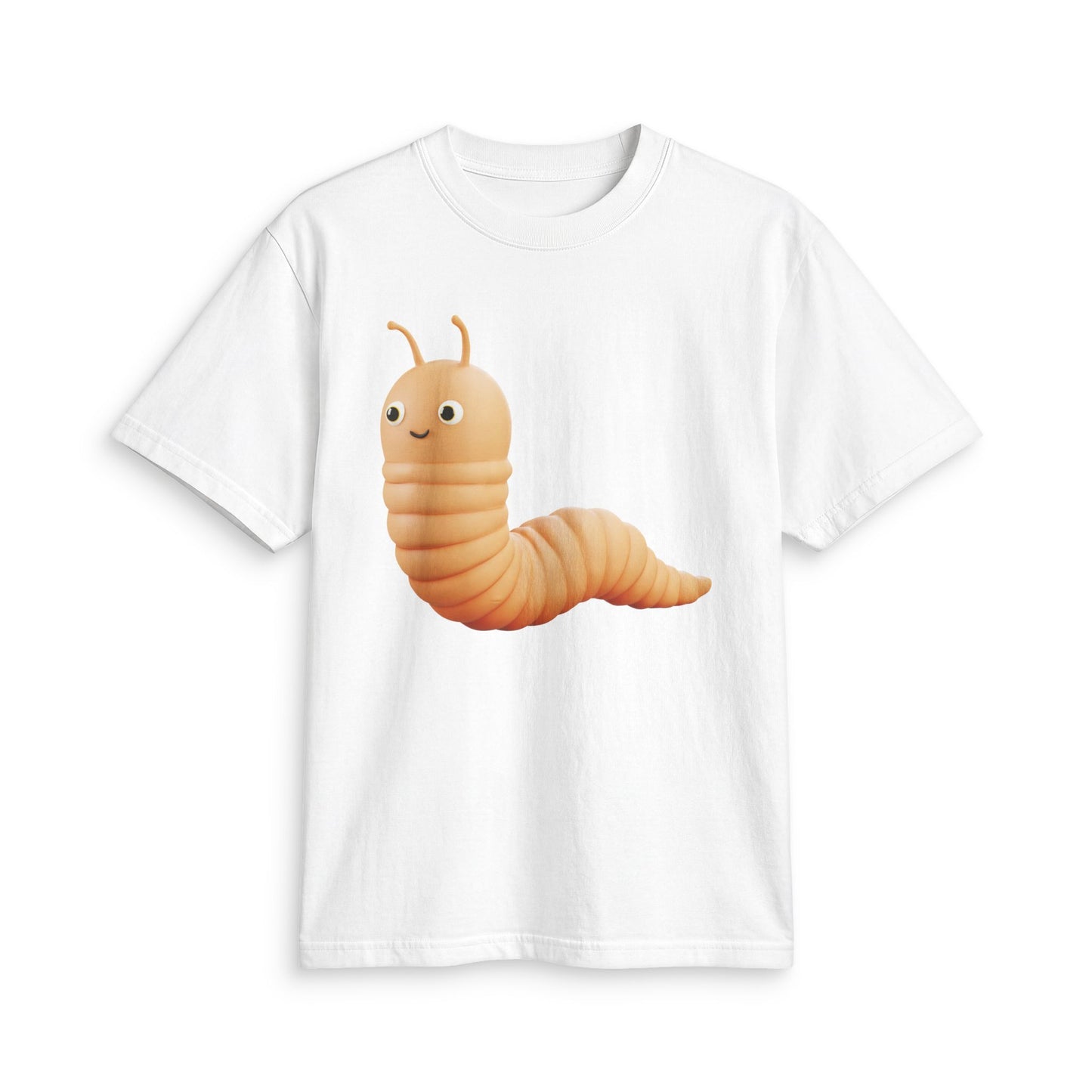 Fun Social Media 3D Cute Worm T-Shirt — Keep Moving.