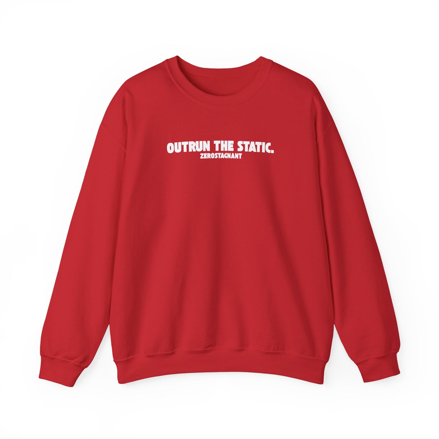 Outrun the Static T-Shirt — Unisex Garment-Dyed T-shirt—Motivational Fitness Tee