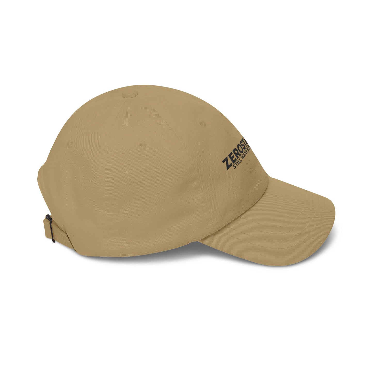 Dad Cap — Embroidered "Zerostagnant: Still Water Roots. Keep Moving."
