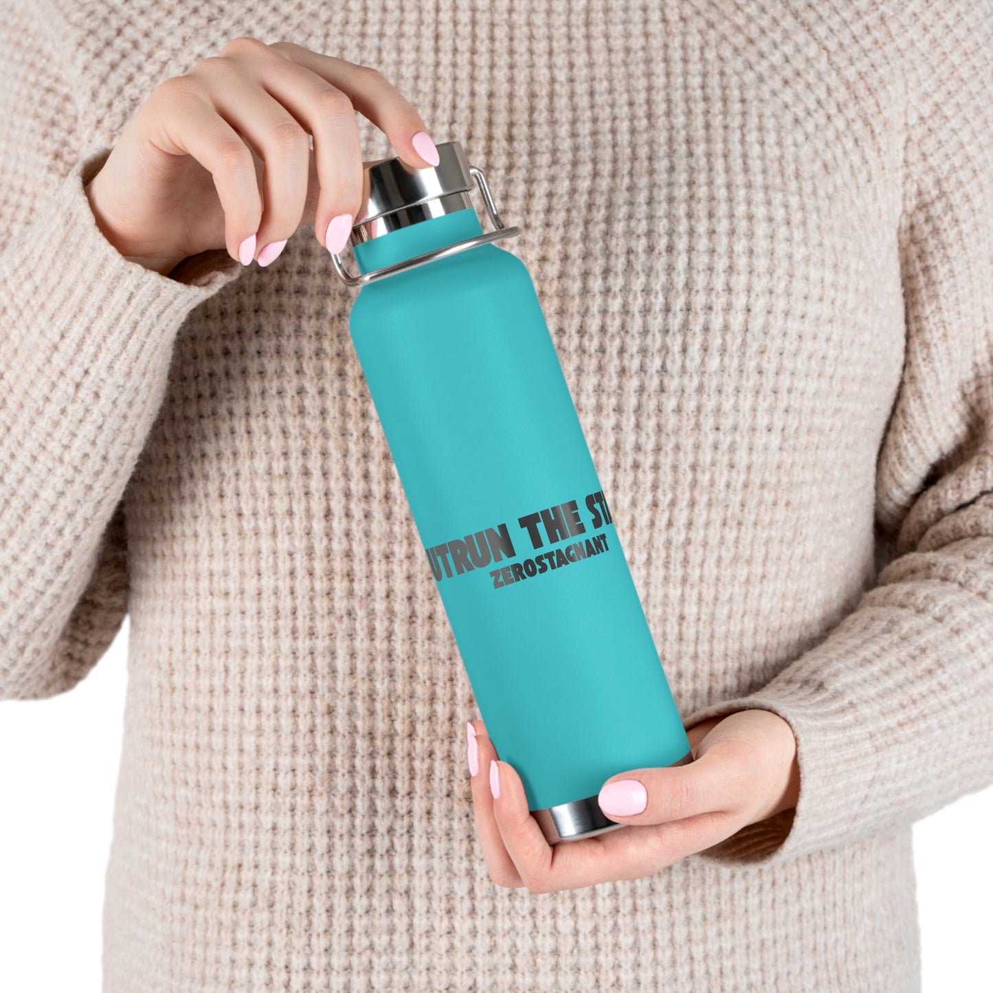 Outrun the Static — Copper Vacuum Insulated Bottle, 22oz