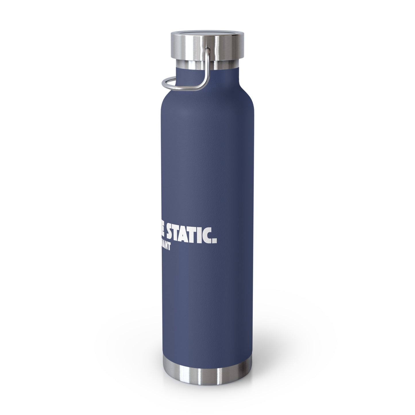 Outrun the Static — Copper Vacuum Thermos Water Bottle, 22 Oz