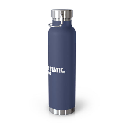 Outrun the Static — Copper Vacuum Thermos Water Bottle, 22 Oz