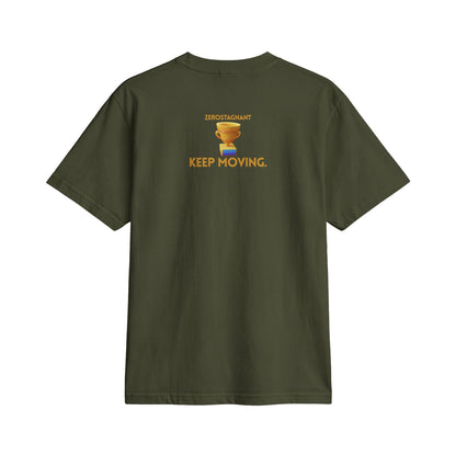 Fun Social Media 3D Trophy T-Shirt — Keep Moving.