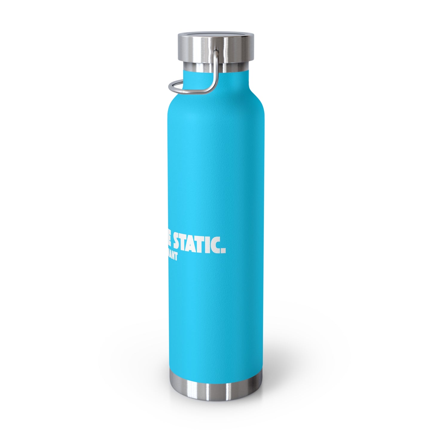 Outrun the Static — Copper Vacuum Thermos Water Bottle, 22 Oz