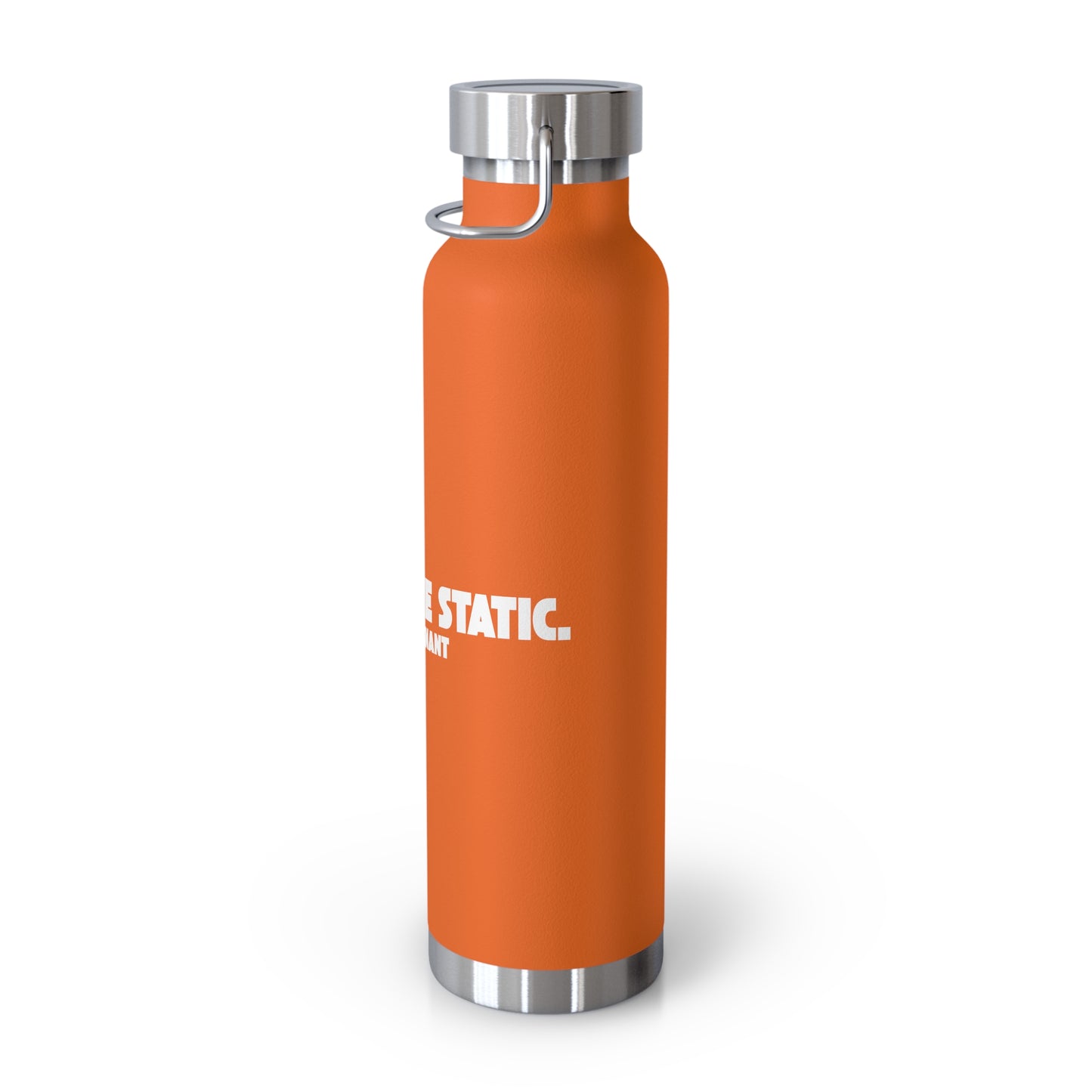 Outrun the Static — Copper Vacuum Thermos Water Bottle, 22 Oz