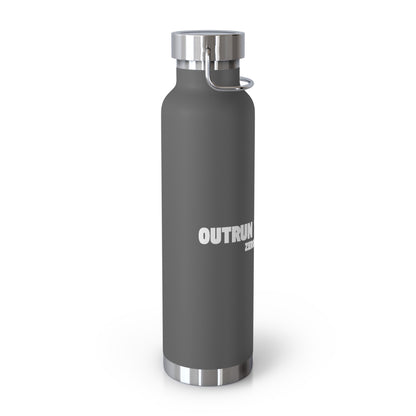 Outrun the Static — Copper Vacuum Thermos Water Bottle, 22 Oz