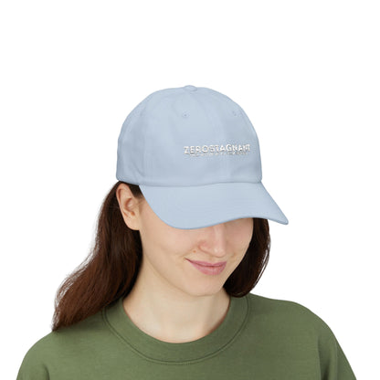 Dad Cap — Embroidered "Zerostagnant: Still Water Roots. Keep Moving."