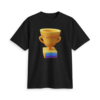 Fun Social Media 3D Trophy T-Shirt — Keep Moving.
