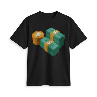 Fun Social Media 3D Money Stack T-Shirt — Keep Moving.