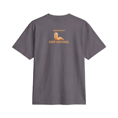 Fun Social Media 3D Cute Worm T-Shirt — Keep Moving.