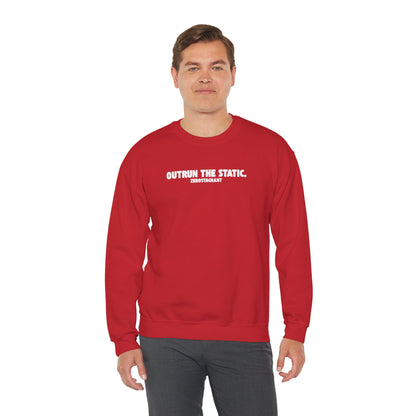 Outrun the Static T-Shirt — Unisex Garment-Dyed T-shirt—Motivational Fitness Tee