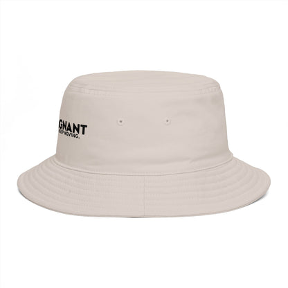 Bucket Hat — "Zerostagnant: Still Water Roots. Keep Moving."