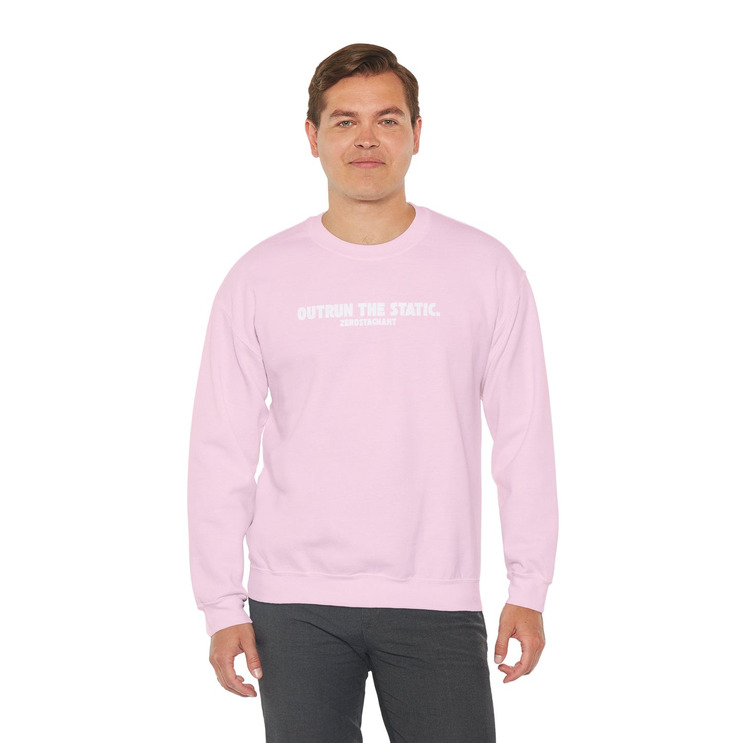 Outrun the Static T-Shirt — Unisex Garment-Dyed T-shirt—Motivational Fitness Tee