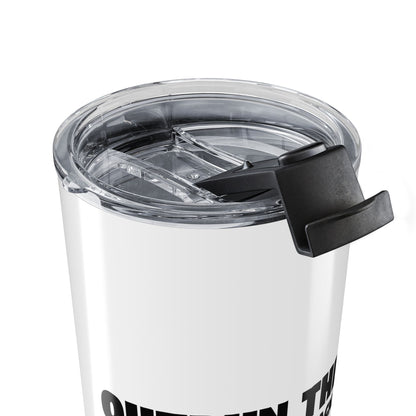 Outrun the Static — Tumbler, Motivational Travel Mug, 20oz