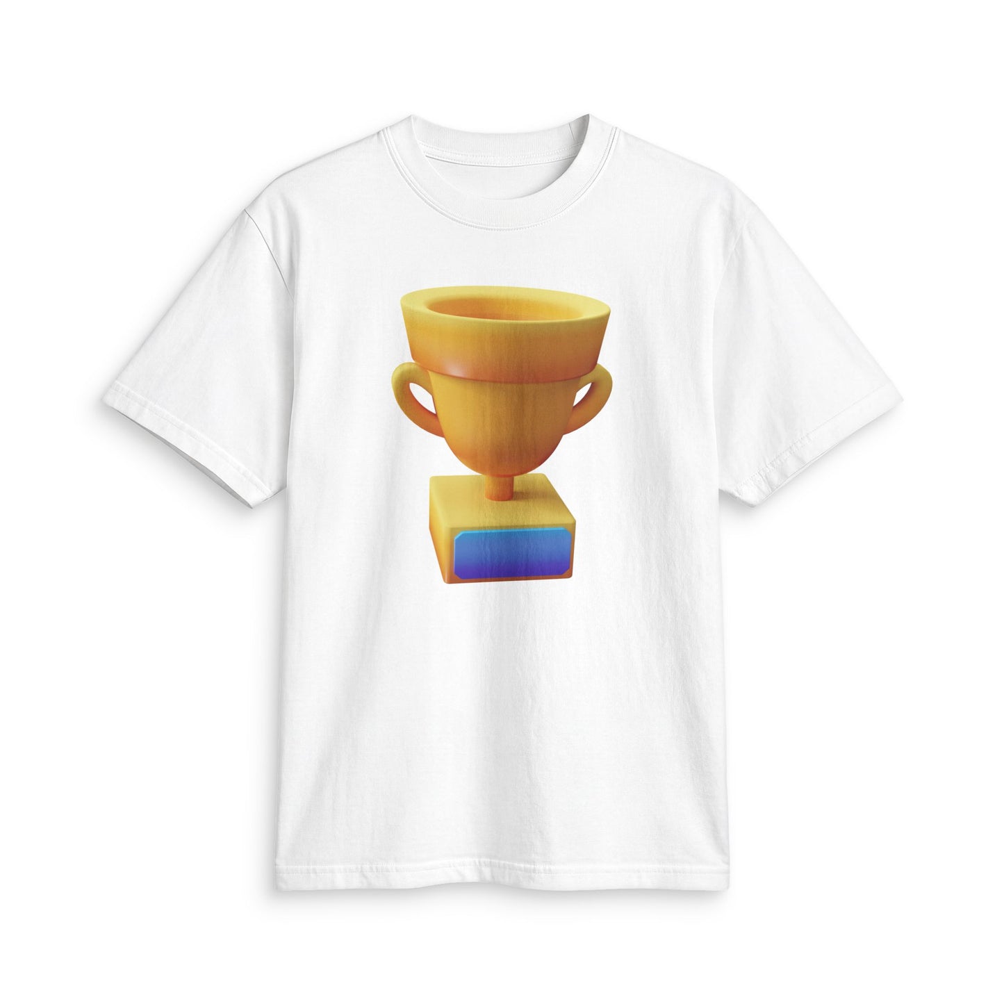 Fun Social Media 3D Trophy T-Shirt — Keep Moving.
