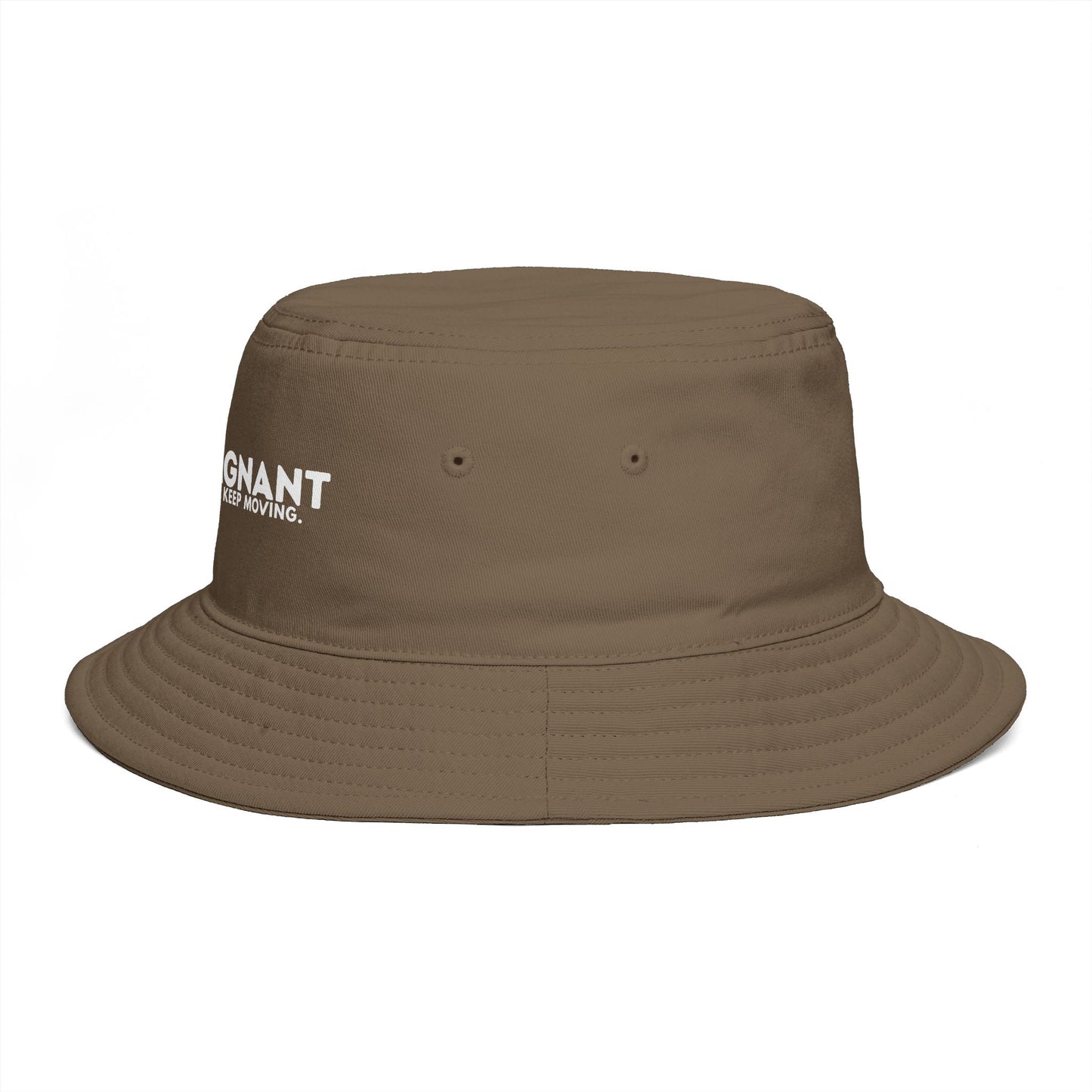 Bucket Hat — "ZEROSTAGNANT: Still Water Rots. Keep Moving."