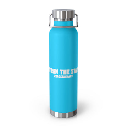 Outrun the Static — Copper Vacuum Thermos Water Bottle, 22 Oz