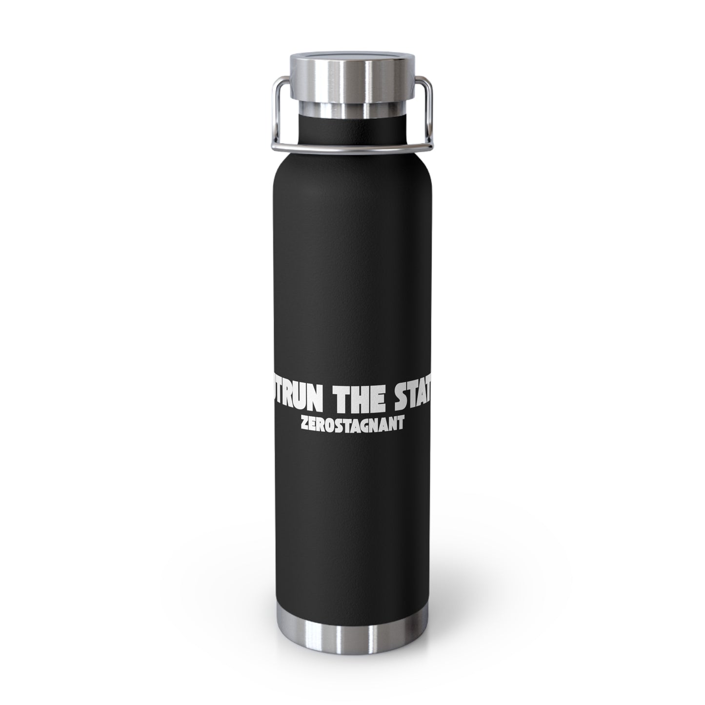 Outrun the Static — Copper Vacuum Thermos Water Bottle, 22 Oz