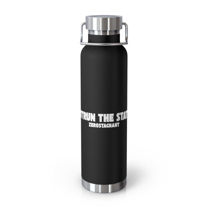 Outrun the Static — Copper Vacuum Thermos Water Bottle, 22 Oz