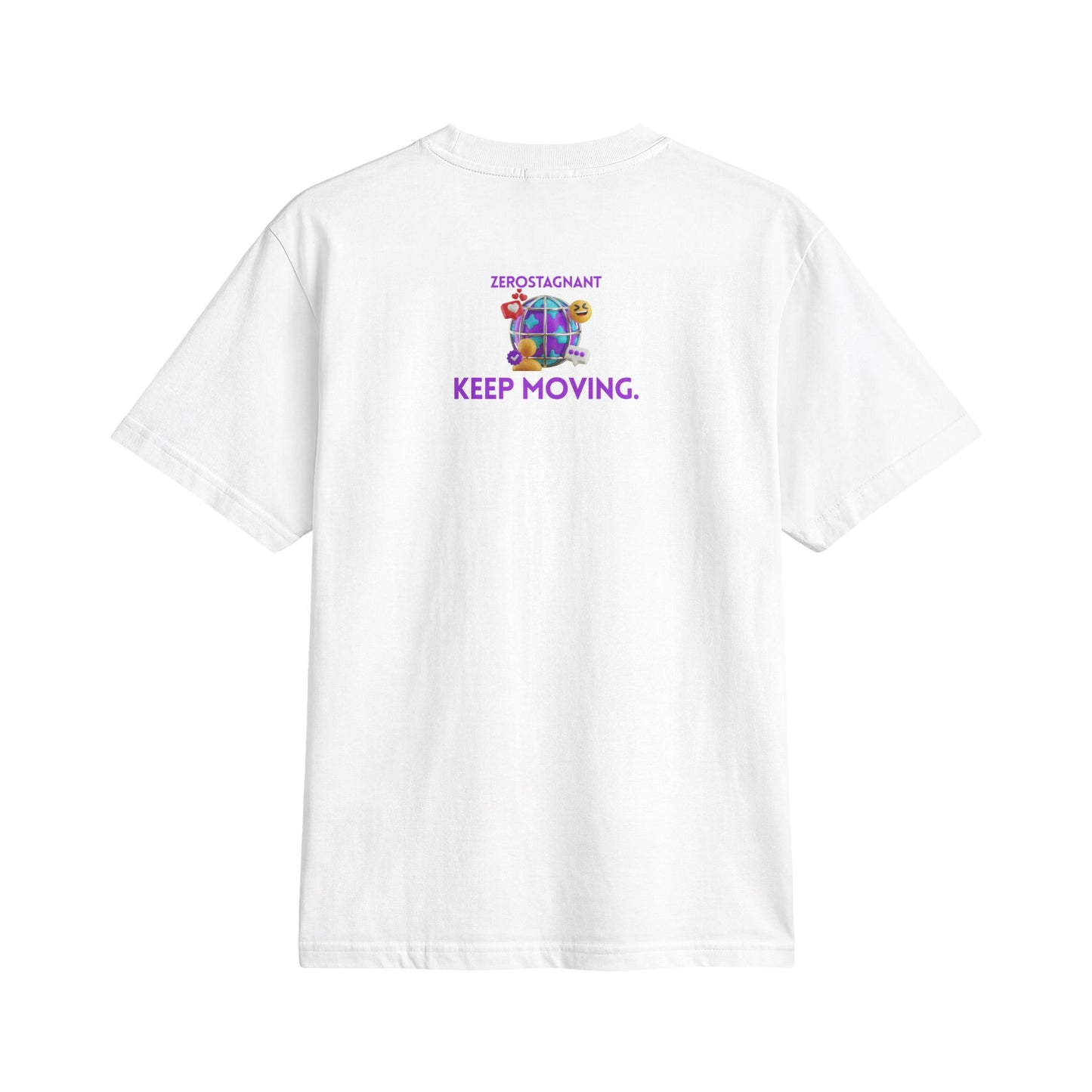 Fun Social Media 3D Globe T‑Shirt — Keep Moving.