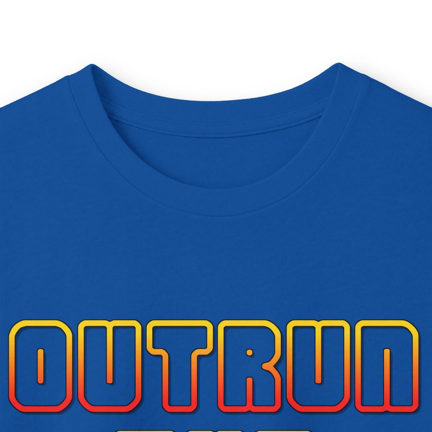 Outrun The Static Non-Stop  — Long Sleeve Retro Vaporwave Graphic Shirt