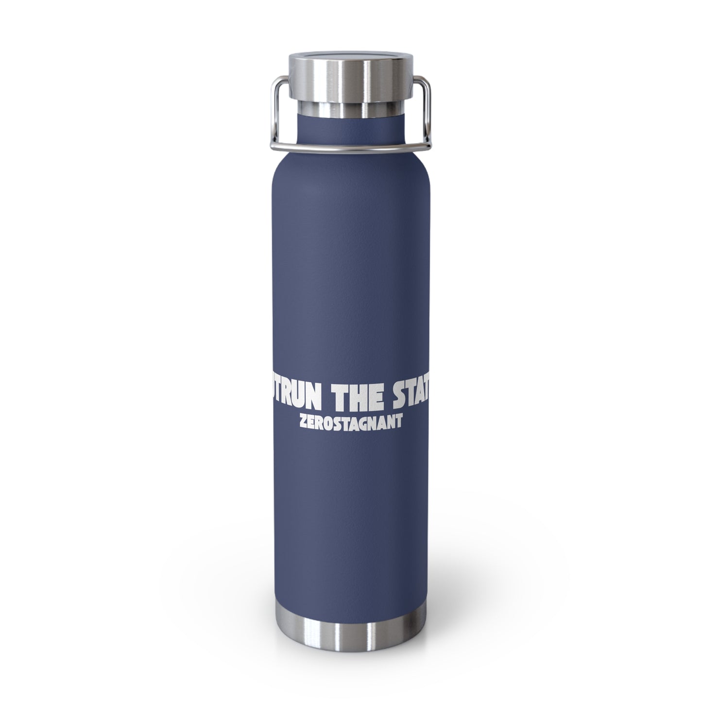 Outrun the Static — Copper Vacuum Thermos Water Bottle, 22 Oz