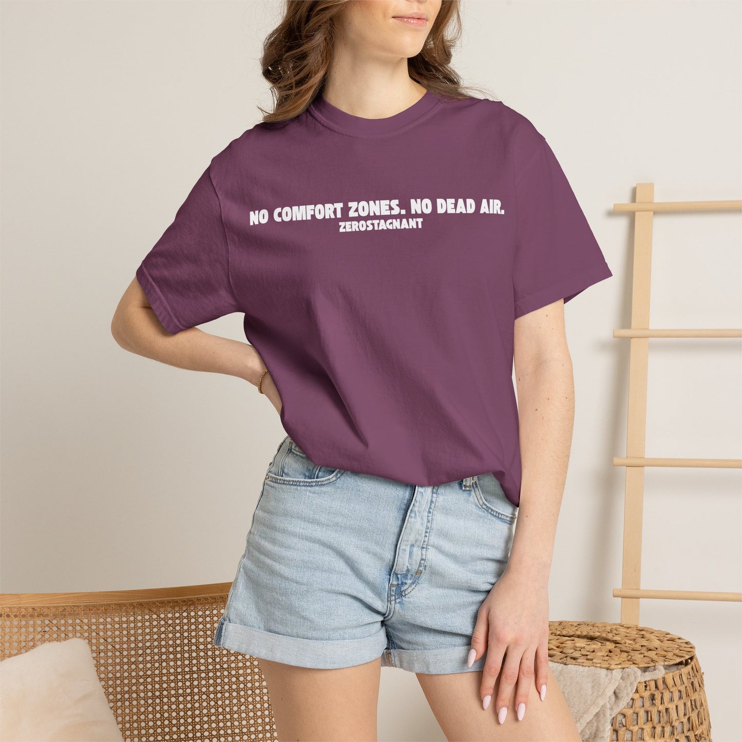 No Comfort Zones. No Dead Air. - Unisex Garment-Dyed T-shirt