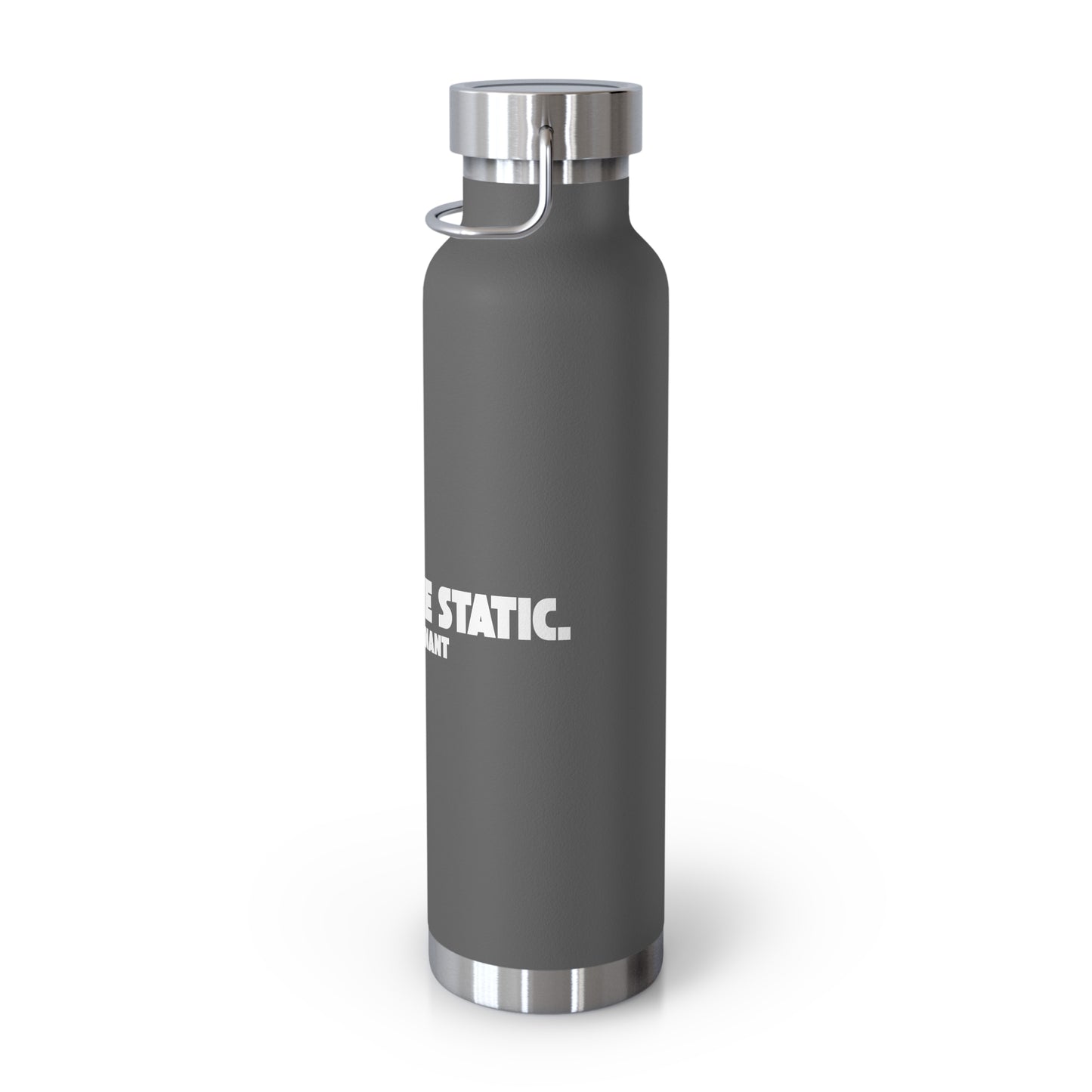 Outrun the Static — Copper Vacuum Thermos Water Bottle, 22 Oz