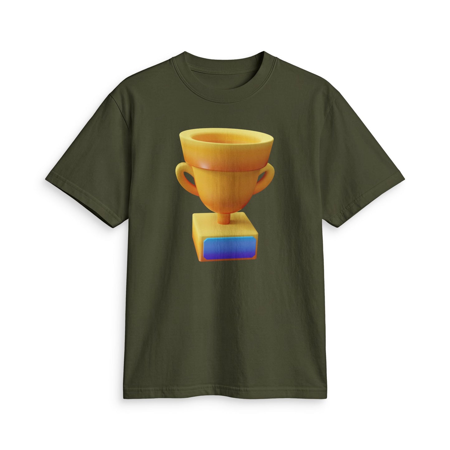 Fun Social Media 3D Trophy T-Shirt — Keep Moving.