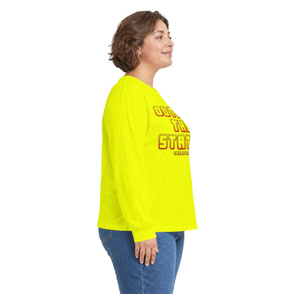 Outrun The Static Non-Stop  — Long Sleeve Retro Vaporwave Graphic Shirt