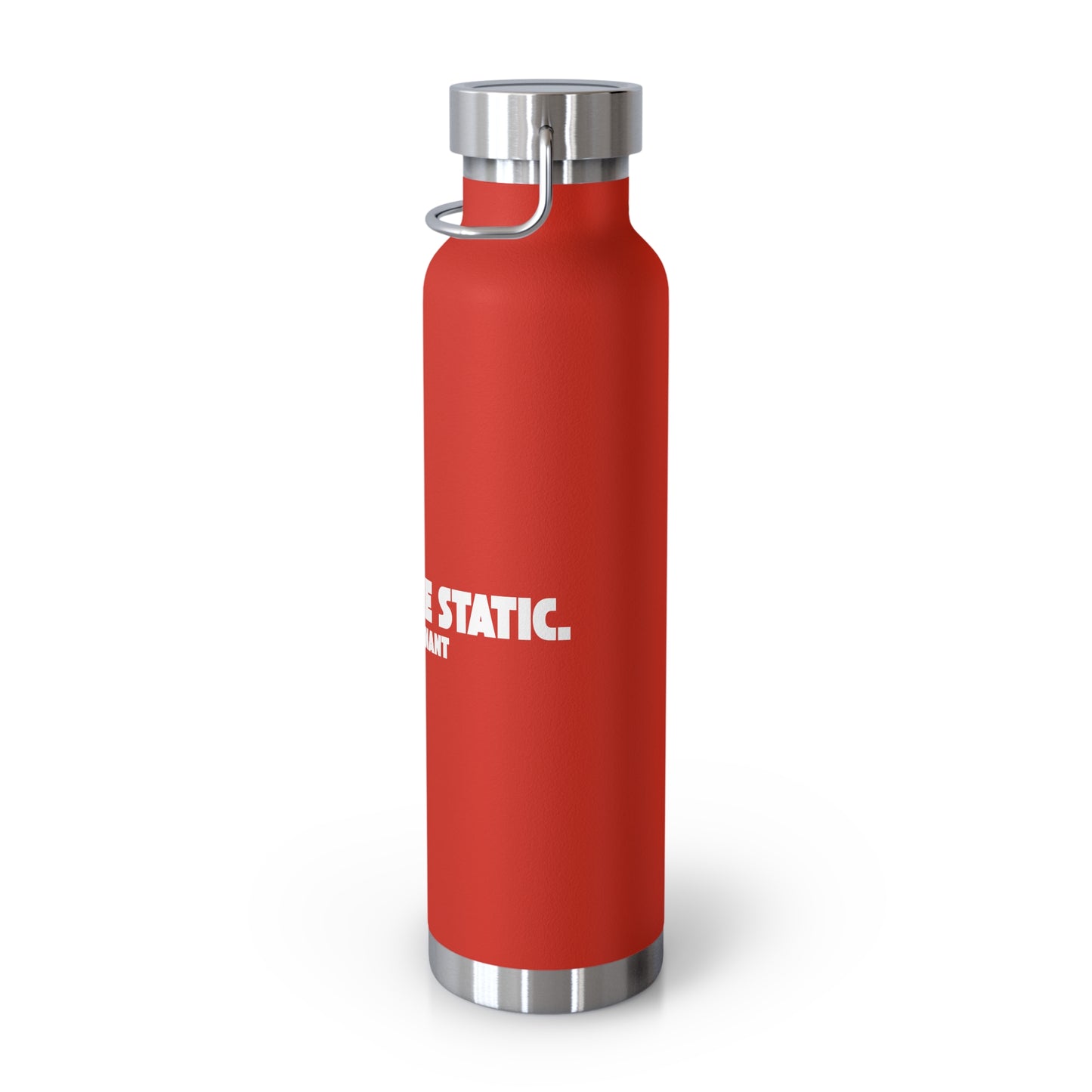 Outrun the Static — Copper Vacuum Thermos Water Bottle, 22 Oz
