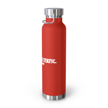 Outrun the Static — Copper Vacuum Thermos Water Bottle, 22 Oz