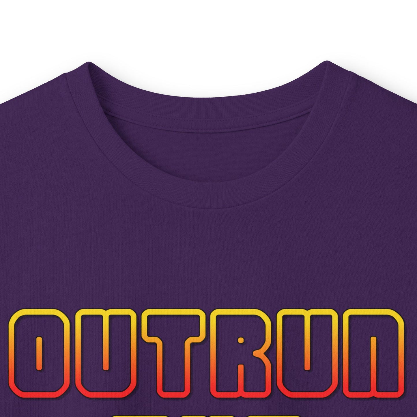 Outrun The Static Non-Stop  — Long Sleeve Retro Vaporwave Graphic Shirt